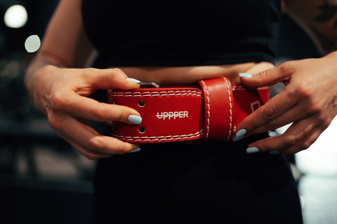 uppper lifting belt red