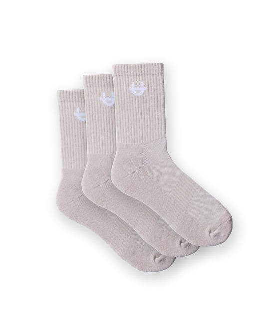 Original Crew Socks Tan 3-Pack