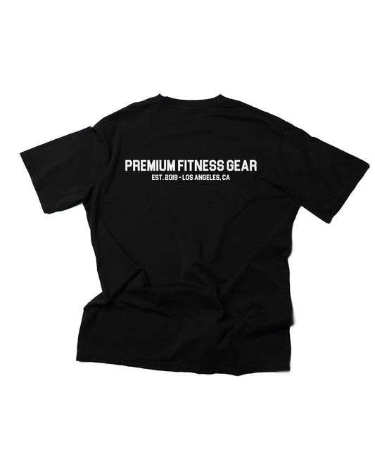 uppper premium fitness t-shirt black