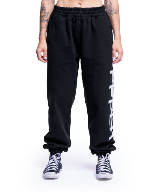Side Logo Sweatpants Washed Black