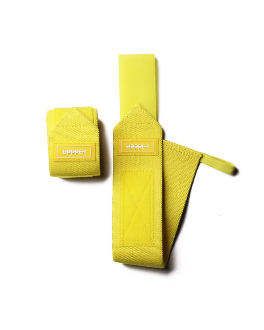 uppper wrist wraps yellow